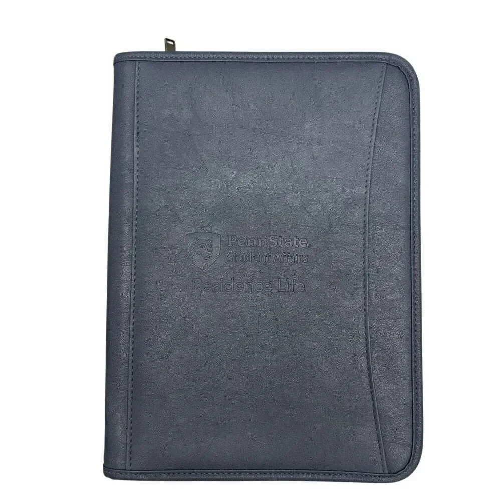Penn State Student Affairs Residence Life Blue Zipper Portfolio